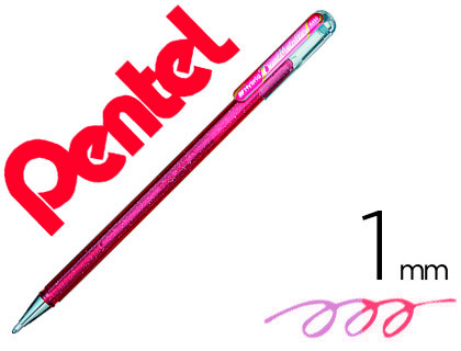 ROLLER PENTEL K110 DUAL METALLIC COR ROSA E ROSA METALICO