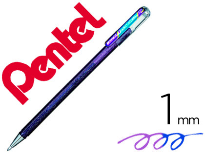 ROLLER PENTEL K110 DUAL METALLIC COR VIOLETA E AZUL METALICO