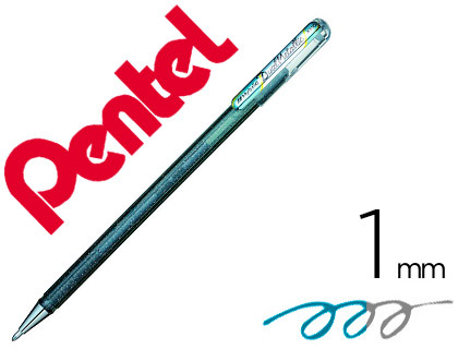 ROLLER PENTEL K110 DUAL METALLIC COR PRATA
