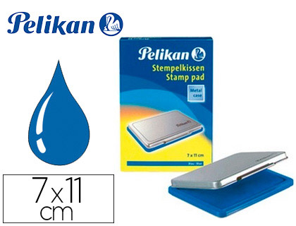ALMOFADA PARA CARIMBOS PELIKAN Nº 2, 7 X 11 CM AZUL