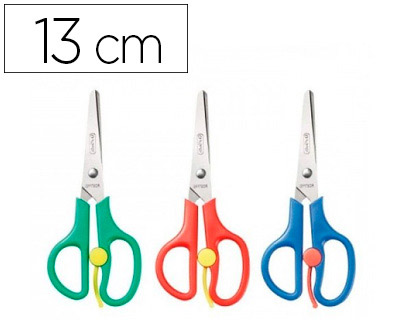 TESOURA ESCOLAR HERLITZ PONTA REDONDA ESQUERDINOS 13CM  - QT.1