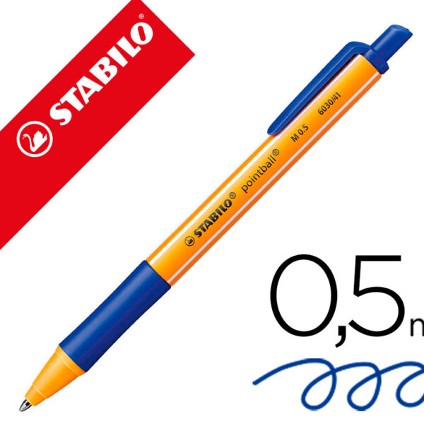 ESFEROGRAFICA STABILO POINTBALL 0,5 MM COR AZUL
