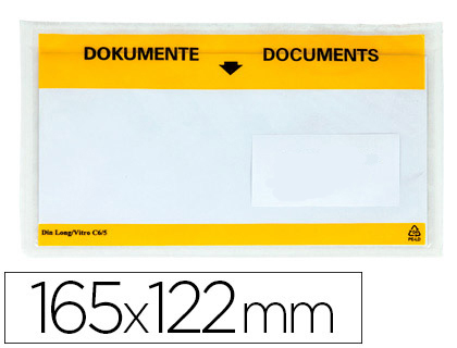 ENVELOPE AUTOADESIVO Q-CONNECT PORTA DOCUMENTOS MULTILINGUE 165X122 MM JANELA TRANSPARENTE PACK DE 100 UNIDADES