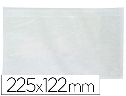 ENVELOPE AUTOADESIVO Q-CONNECT PORTA DOCUMENTOS 225X122 MM JANELA TRANSPARENTE PACK DE 100 UNIDADES