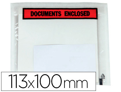 ENVELOPE AUTOADESIVO Q-CONNECT PORTA DOCUMENTOS MULTILINGUE113X100 MM SEM JANELA PACK DE 100 UNIDADES