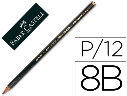 LAPIS DE GRAFITE FABER 9000 8B UNIDADE