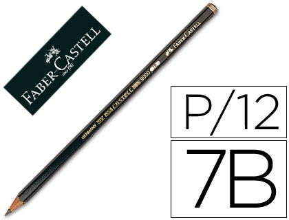 LAPIS DE GRAFITE FABER 9000 7B UNIDADE