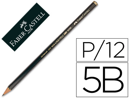 LAPIS DE GRAFITE FABER 9000 5B UNIDADE