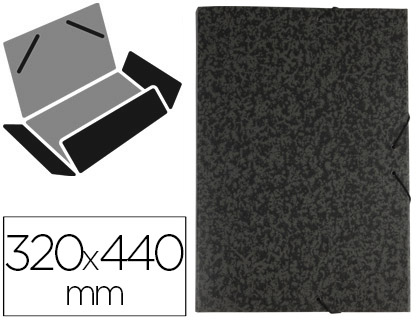 PASTA DE ELASTICOS LIDERPAPEL FIBRETE COM ABAS MEDIDAS 320X440X25 MM