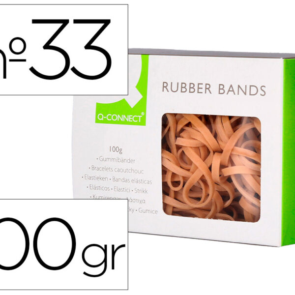 ELASTICOS Q-CONNECT 100 GR NUMERO 33