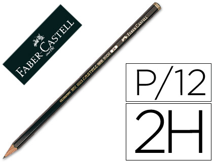 LAPIS DE GRAFITE FABER 9000 2H UNIDADE