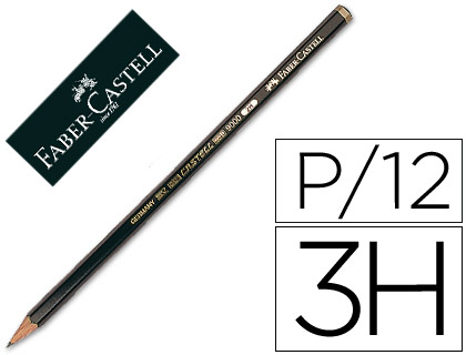 LAPIS DE GRAFITE FABER 9000 3H UNIDADE