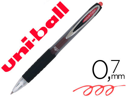 ESFEROGRAFICA UNI-BALL ROLLER UMN-207 RETRATIL 0,7 MM COR VERMELHO