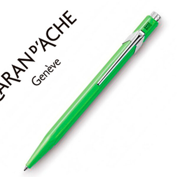 ESFEROGRÁFICA CARAN D'ACHE 849 FLUO VERDE LIMAO PONTA MEDIA