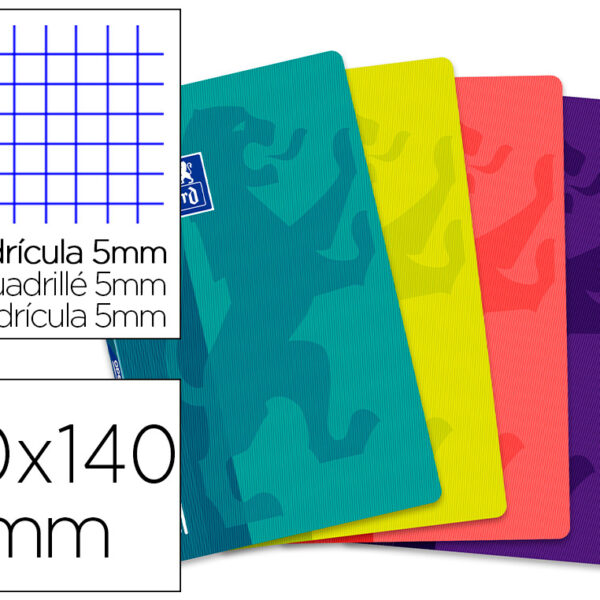 CADERNO AGRAFADO OXFORD OPENFLEX 90 X 140 MM 48 F QUADRICULA 5 MM CORES SORTIDAS