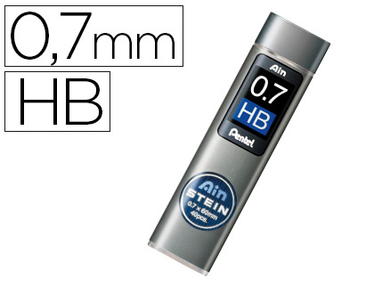 MINAS PENTEL AIN STEIN 0.7 HB ESTOJO COM 40 MINAS