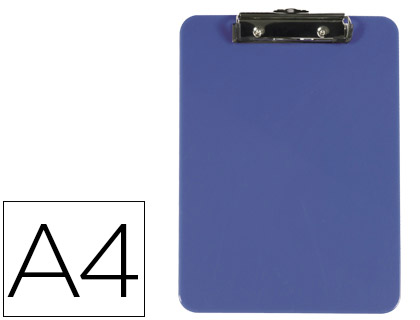 PORTA NOTAS Q-CONNECT PLASTICO DIN A4 AZUL 3 MM