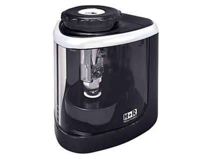 APARA LAPIS M+R ELETRICO DE SECRETARIA UM USO COR CINZA ANTRACITE