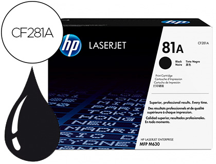 TONER HP LASERJET N.81 MFP M630 PRETO 10.500 PAG