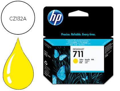 TINTEIRO HP 711 AMARELO 29 ML DESIGNJET T120 / T520