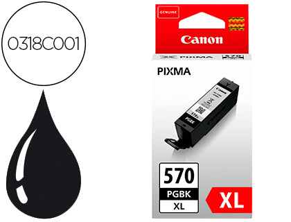 TINTEIRO CANON PGI-570 PIXMA MG5750 / 6850 / 7750 PRETO 500 PAG
