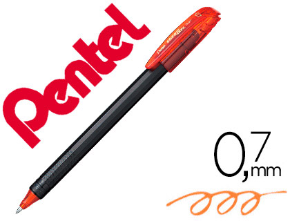 ROLLER PENTEL BL417 ENERGEL MAKKURO PONTA 0,7 MM COR LARANJA
