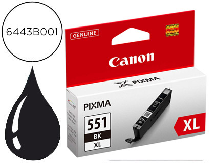 TINTEIRO CANON CLI-551 XL MG5450 / IP7250 / MG6350 PRETO