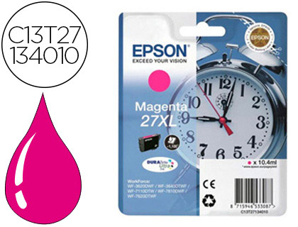 TINTEIRO EPSON 27XL WF3620 / 3640 / 7110 / 7610 / 7620 MAGENTA 1.100 PAG