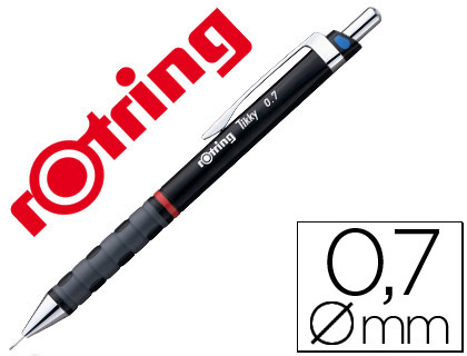 LAPISEIRA ROTRING TIKKY 0,7 MM PRETA