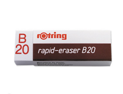 BORRACHA ROTRING BRANCA B20 UNIDADE