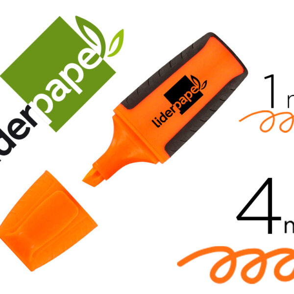 MARCADOR FLUORESCENTE LIDERPAPEL LARANJA