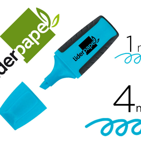 MARCADOR FLUORESCENTE LIDERPAPEL AZUL