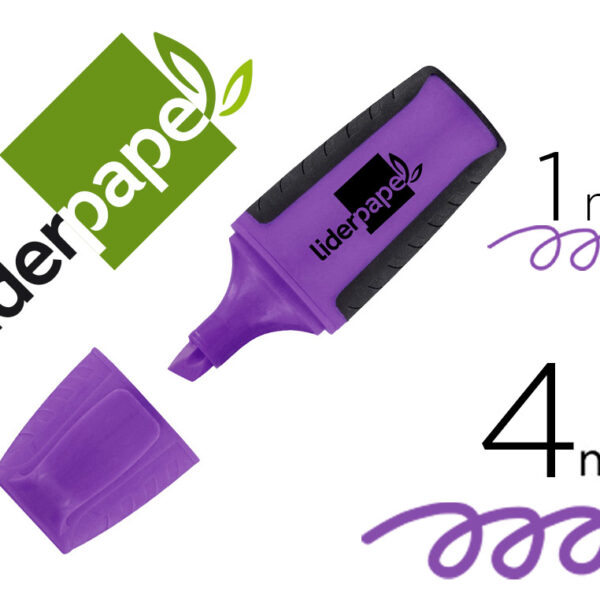 MARCADOR FLUORESCENTE LIDERPAPEL VIOLETA