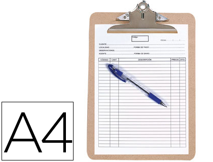 PORTA NOTAS Q-CONNECT COM MOLA METALICA DIN A4