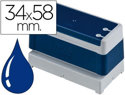CARIMBO AUTOMATICO BROTHER 34 MM X 58 MM AZUL