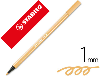 MARCADOR STABILO AGUARELAVEL PEN 68 OCRE ESCURO 1 MM