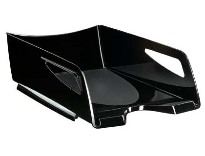 TABULEIRO DE SECRETARIA CEP PLASTICO PRETO GREEN SPRIRIT DE GRANDE CAPACIDADE 386X270X115 MM