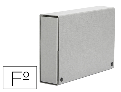 PASTAS PROJETOS PARDO FOLIO LOMBADA 30 MM CARTAO FORRADO CINZA COM MOLA