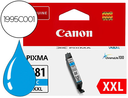 TINTEIRO CANON 581 XXL TS9550 / TS705 CIAN 830 PAGINAS