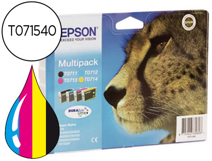 TINTEIRO EPSON T071540 PACK DE 4 CORES