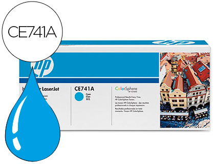 TONER HP COR LASERJET CP5225 CP5225N CP5225D -CE741A- CIAN 7.300 PAGS