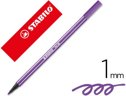 MARCADOR STABILO AGUARELAVEL PEN 68 VIOLETA 1 MM