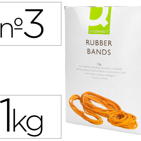 ELASTICOS Q-CONNECT 1000 GR NUMERO 3