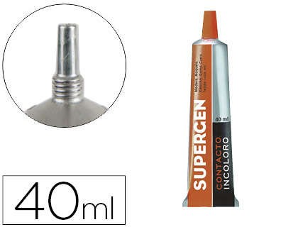 COLA SUPERGEN CONTACTO INCOLOR 40 ML UNIDADE