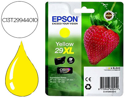 TINTEIRO EPSON HOME 29 XL T2994 XP435/330/335/332/430/235/432 AMARELO 450 PAG