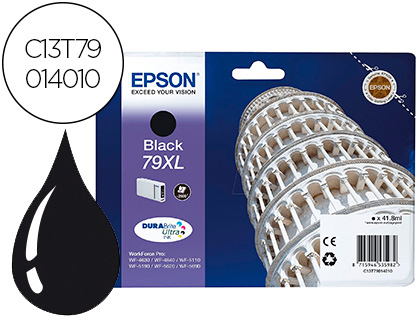 TINTEIRO EPSON 79XL 900P WF 4630 / 4640 / 5110 / 5620 / 5690 / 5690 PRETO 2.600 PAG
