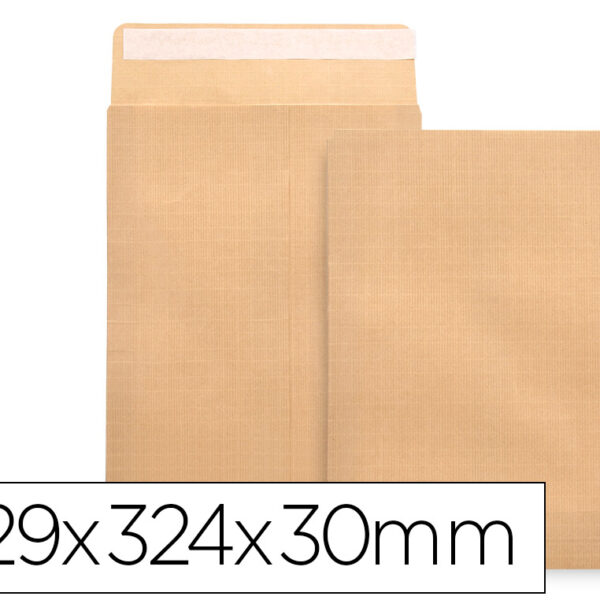 ENVELOPE LIDERPAPEL BOLSA FOLE KRAFT 229X324X30MM COM ABA EMTIRA DE SILICONE PAPEL 120GR CAIXA DE 50 UNIDADES